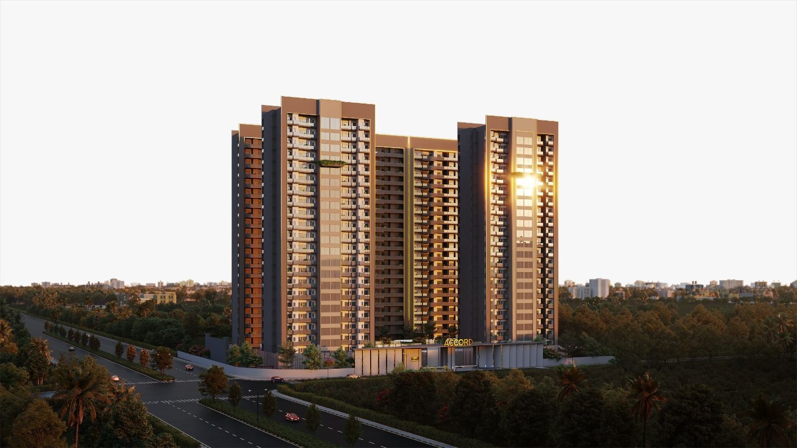 5 Towers with 21 Floors