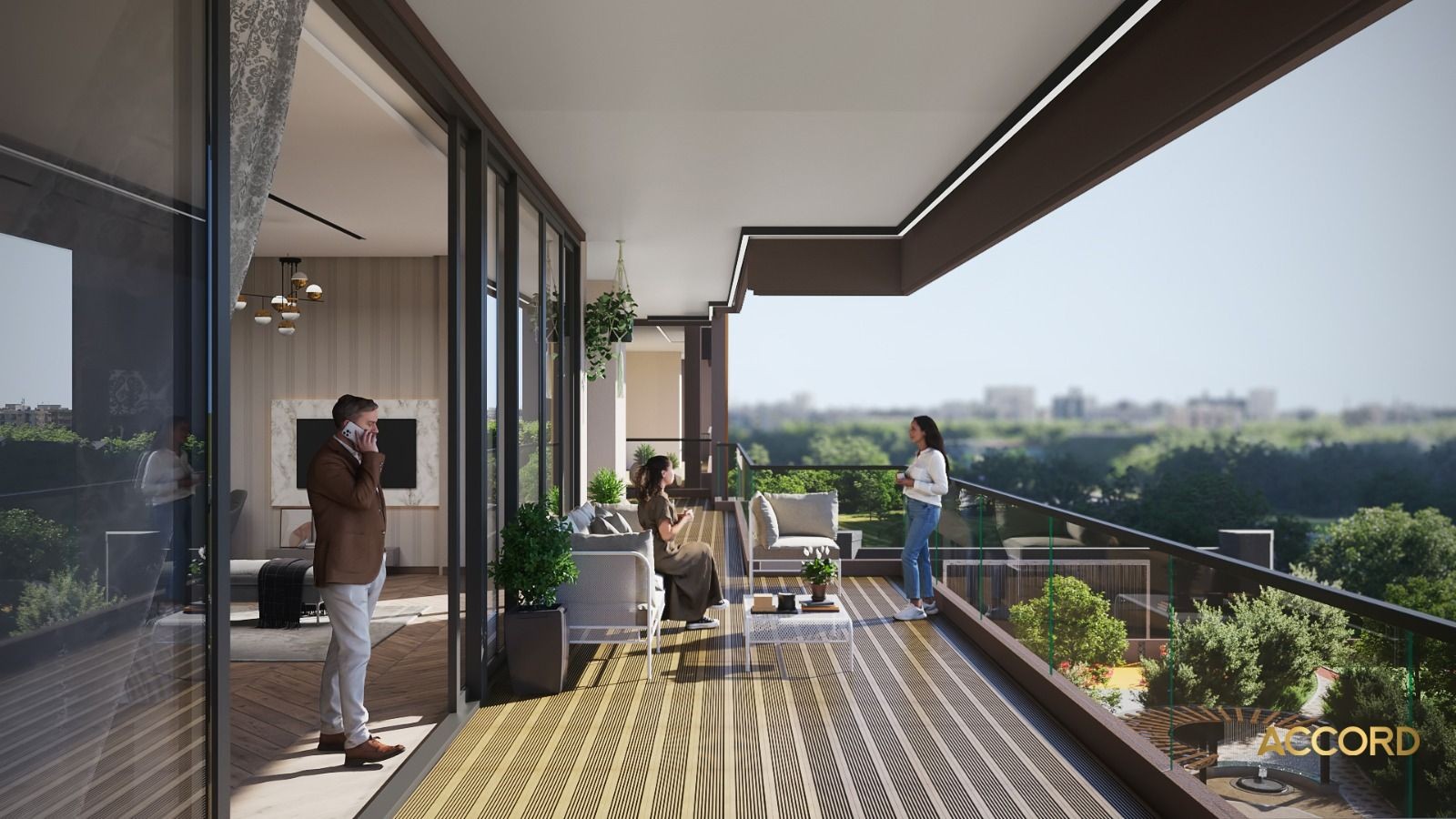 9 FT Wide Deck & Semi - wrap Around Balconies